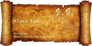 Vizel Ida névjegykártya