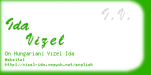 ida vizel business card